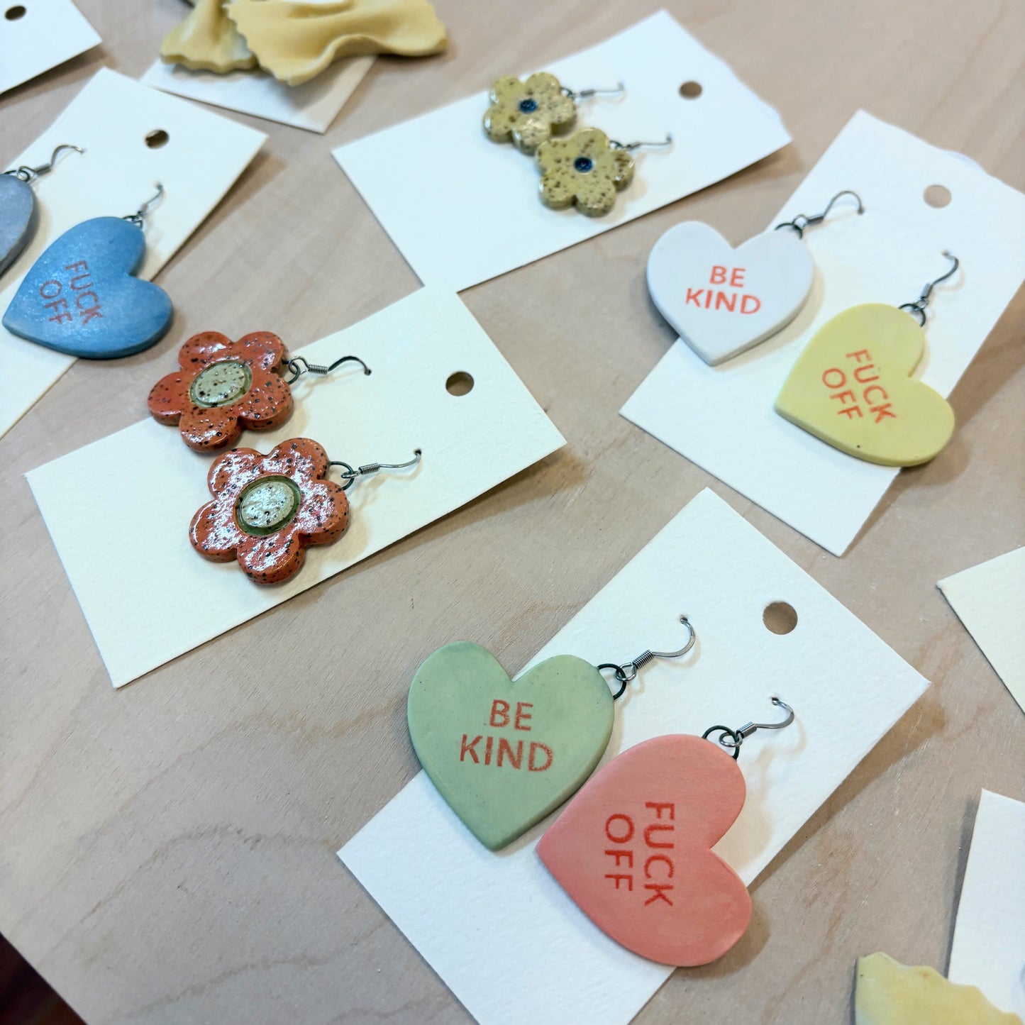 Be Kind or F*ck Off Ceramic Earrings (Pre-Order)