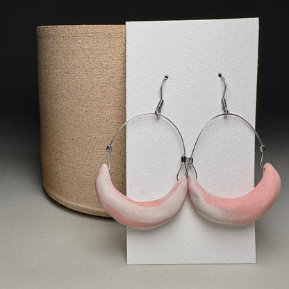 Ceramic Hoop Earrings (Pre-Order)